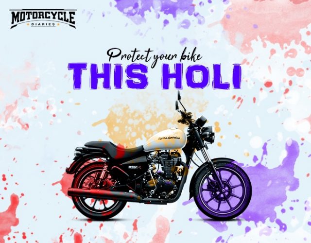 protect bike during holi motorcyclediaries